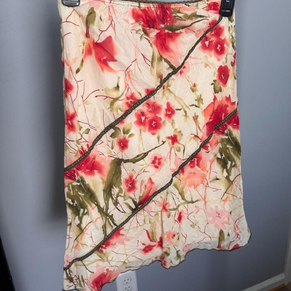 Vintage Y2K Wet Seal Lunachix Floral Skirt Size XS
